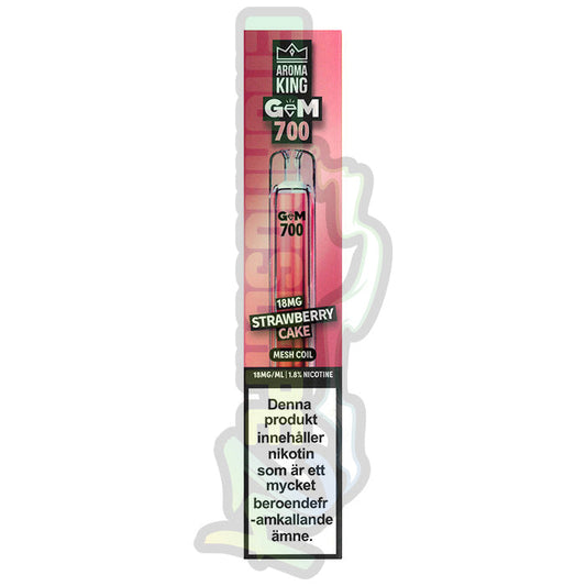 Aroma King GEM Mesh Strawberry Cake 18mg 700 Puffar