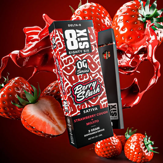 Berry Slush Delta-8 THC 2G Disposable (Strawberry Cough)