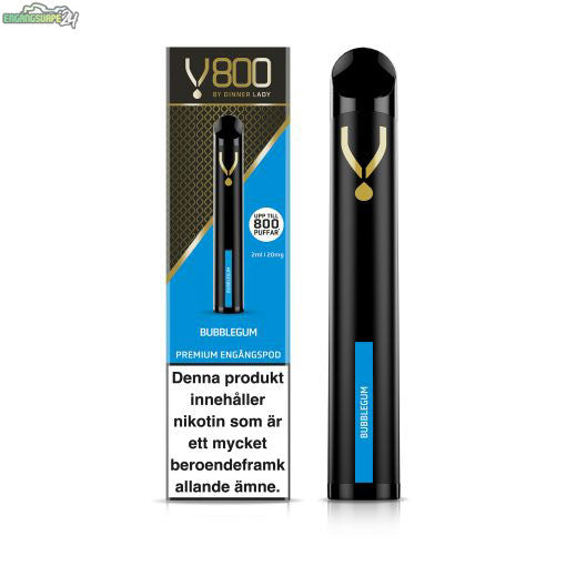 Dinner Lady V800 Bubblegum 20mg 800 Puffar