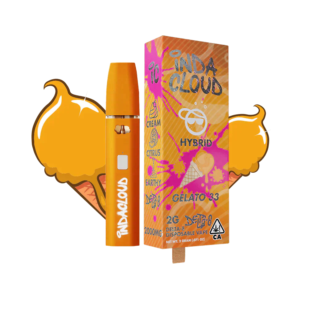 Indacloud - Gelato 33 THC Vape 2G
