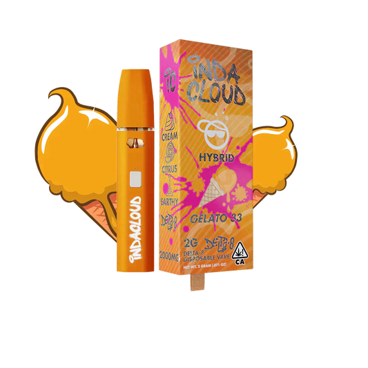 Indacloud - Gelato 33 THC Vape 2G