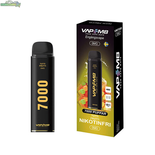 VapeM8 VM7000 MESH – Tutti Frutti Nikotinfri 7000 Puffar